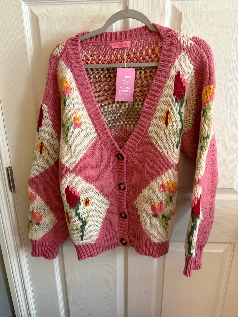 Hey Lovely Knit Thick Cardigan Sweater